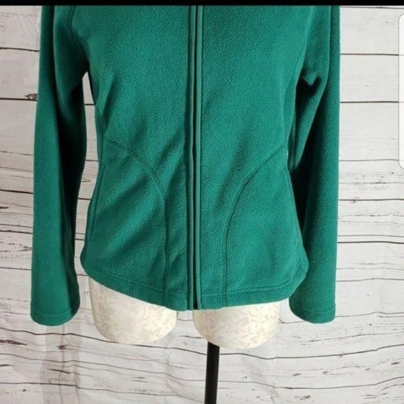 Mossimo green soft fleece small long sleeve zip up jacket - Picture 5 of 5